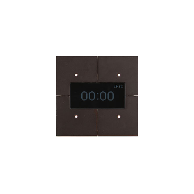 bronze 4 button switch with small screen