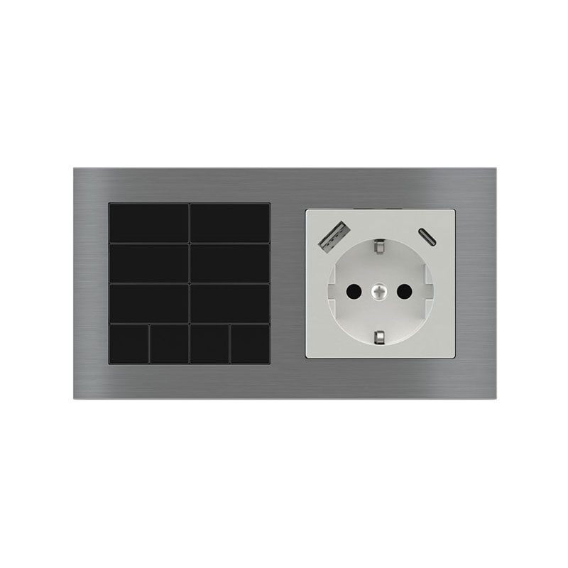 titanium 10 button switch with socket