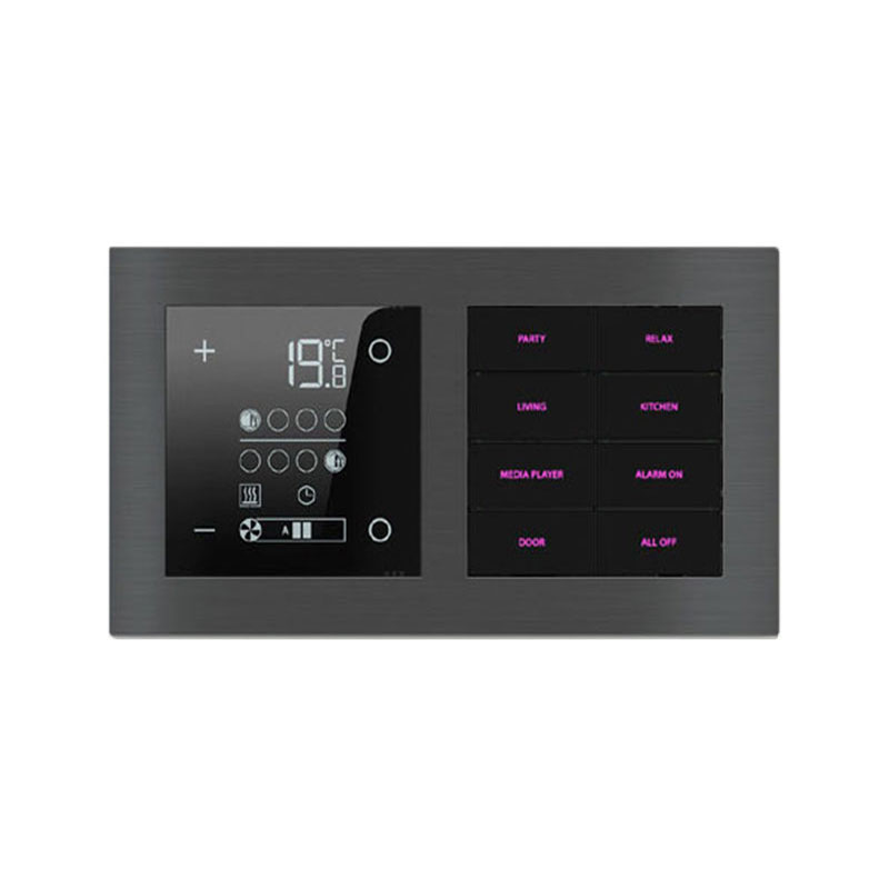 carbon eight button switch with screen